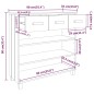 vidaXL Konsolentisch HAMAR Honigbraun 90x35x90 cm Massivholz Kiefer vidaXL Konsolentisch HAMAR Honigbraun 90x35x90 cm Massivholz Kiefer