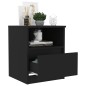 vidaXL Nachttisch Schwarz 40x40x50 cm Holzwerkstoff vidaXL Nachttisch Schwarz 40x40x50 cm Holzwerkstoff