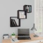 vidaXL Cube Wandregale Hochglanz-Schwarz 68x15x68 cm Holzwerkstoff vidaXL Cube Wandregale Hochglanz-Schwarz 68x15x68 cm Holzwerkstoff