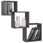 vidaXL Cube Wandregale Hochglanz-Schwarz 68x15x68 cm Holzwerkstoff vidaXL Cube Wandregale Hochglanz-Schwarz 68x15x68 cm Holzwerkstoff