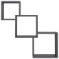 vidaXL Cube Wandregale Hochglanz-Schwarz 68x15x68 cm Holzwerkstoff vidaXL Cube Wandregale Hochglanz-Schwarz 68x15x68 cm Holzwerkstoff