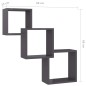 vidaXL Cube Wandregale Hochglanz-Schwarz 68x15x68 cm Holzwerkstoff vidaXL Cube Wandregale Hochglanz-Schwarz 68x15x68 cm Holzwerkstoff