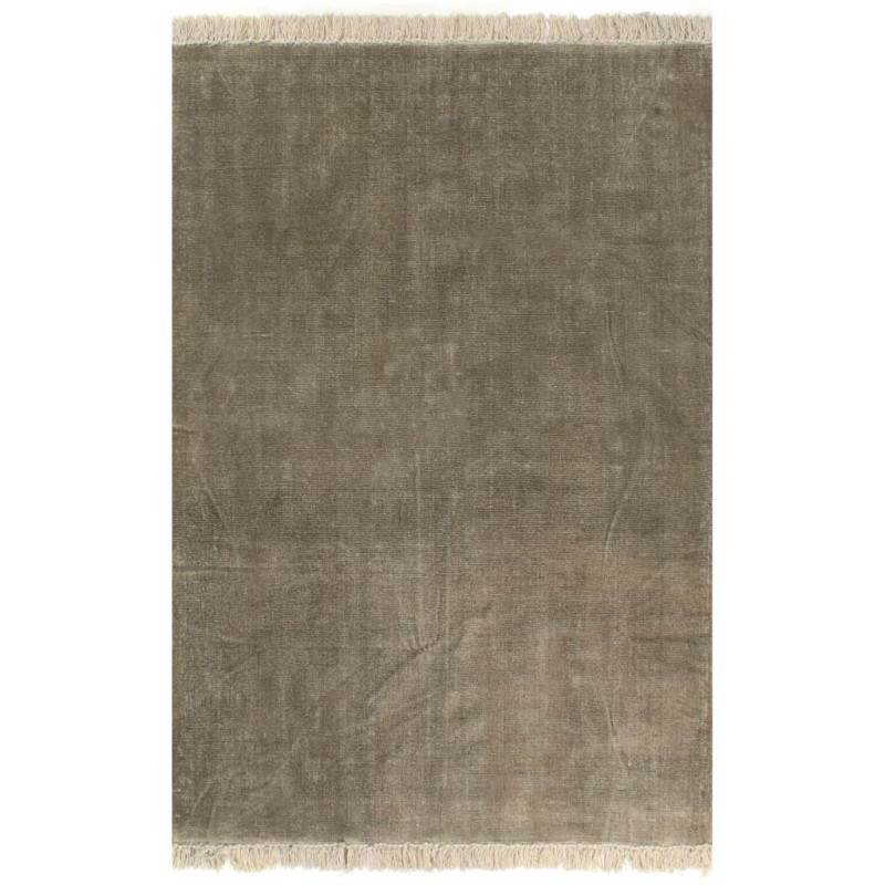 vidaXL Kelim-Teppich Baumwolle 120x180 cm Taupe vidaXL Kelim-Teppich Baumwolle 120x180 cm Taupe