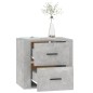 vidaXL Wand-Nachttisch Betongrau 50x36x47 cm vidaXL Wand-Nachttisch Betongrau 50x36x47 cm