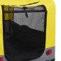 vidaXL 2-in-1 Tier-Fahrradanhänger und Jogger Gelb und Grau vidaXL 2-in-1 Tier-Fahrradanhänger und Jogger Gelb und Grau