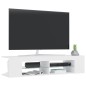 vidaXL TV-Schrank mit LED-Leuchten Weiß 135x39x30 cm vidaXL TV-Schrank mit LED-Leuchten Weiß 135x39x30 cm