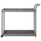 vidaXL Barwagen Grau 100x45x83 cm Poly Rattan vidaXL Barwagen Grau 100x45x83 cm Poly Rattan