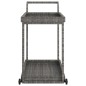 vidaXL Barwagen Grau 100x45x83 cm Poly Rattan vidaXL Barwagen Grau 100x45x83 cm Poly Rattan