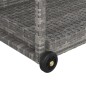 vidaXL Barwagen Grau 100x45x83 cm Poly Rattan vidaXL Barwagen Grau 100x45x83 cm Poly Rattan
