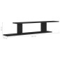 vidaXL TV-Wandregal Schwarz 125x18x23 cm Holzwerkstoff vidaXL TV-Wandregal Schwarz 125x18x23 cm Holzwerkstoff