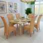 vidaXL Esszimmerstühle 6 Stk. Natur Rattan Braun vidaXL Esszimmerstühle 6 Stk. Natur Rattan Braun