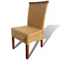 vidaXL Esszimmerstühle 6 Stk. Natur Rattan Braun vidaXL Esszimmerstühle 6 Stk. Natur Rattan Braun