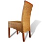 vidaXL Esszimmerstühle 6 Stk. Natur Rattan Braun vidaXL Esszimmerstühle 6 Stk. Natur Rattan Braun