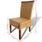 vidaXL Esszimmerstühle 6 Stk. Natur Rattan Braun vidaXL Esszimmerstühle 6 Stk. Natur Rattan Braun