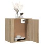 vidaXL Wand-Nachttische 2 Stk. Sonoma-Eiche 50x30x47 cm vidaXL Wand-Nachttische 2 Stk. Sonoma-Eiche 50x30x47 cm