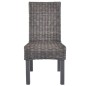 vidaXL Esszimmerstühle 2 Stk. Braun Kubu Rattan und Mango Holz vidaXL Esszimmerstühle 2 Stk. Braun Kubu Rattan und Mango Holz