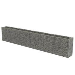 vidaXL Gabionen-Hochbeet Verzinkter Stahl 540×50×100 cm