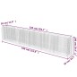 vidaXL Gabionen-Hochbeet Verzinkter Stahl 540×50×100 cm vidaXL Gabionen-Hochbeet Verzinkter Stahl 540×50×100 cm