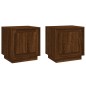 vidaXL Nachttische 2 Stk. Braun Eichen-Optik 44x35x45 cm Holzwerkstoff vidaXL Nachttische 2 Stk. Braun Eichen-Optik 44x35x45 cm Holzwerkstoff