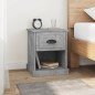 vidaXL Nachttische 2 Stk. Betongrau 39x39x47,5 cm Holzwerkstoff vidaXL Nachttische 2 Stk. Betongrau 39x39x47,5 cm Holzwerkstoff