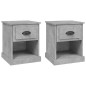 vidaXL Nachttische 2 Stk. Betongrau 39x39x47,5 cm Holzwerkstoff vidaXL Nachttische 2 Stk. Betongrau 39x39x47,5 cm Holzwerkstoff