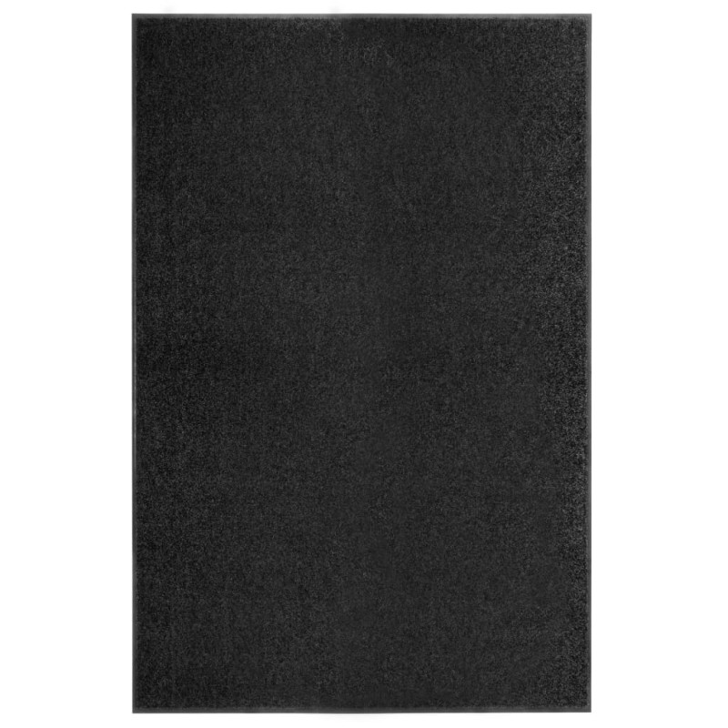 vidaXL Fußmatte Waschbar Schwarz 120x180 cm vidaXL Fußmatte Waschbar Schwarz 120x180 cm