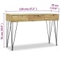 vidaXL Konsolentisch 120 x 35 x 76 cm Teak Massiv vidaXL Konsolentisch 120 x 35 x 76 cm Teak Massiv