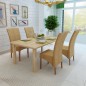 vidaXL Esszimmerstühle 4 Stk. Braun Natur Rattan vidaXL Esszimmerstühle 4 Stk. Braun Natur Rattan