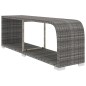 8-tlg. Garten-Lounge-Set mit Auflagen Poly Rattan Grau 8-tlg. Garten-Lounge-Set mit Auflagen Poly Rattan Grau