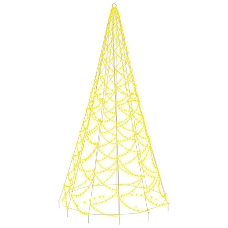 vidaXL LED-Weihnachtsbaum Warmweiß 500 LEDs 300 cm