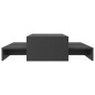vidaXL Satztisch-Set Grau 100x100x26,5 cm Holzwerkstoff vidaXL Satztisch-Set Grau 100x100x26,5 cm Holzwerkstoff