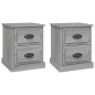 vidaXL Nachttische 2 Stk. Grau Sonoma 39x39x47,5 cm Holzwerkstoff vidaXL Nachttische 2 Stk. Grau Sonoma 39x39x47,5 cm Holzwerkstoff