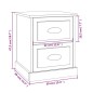 vidaXL Nachttische 2 Stk. Grau Sonoma 39x39x47,5 cm Holzwerkstoff vidaXL Nachttische 2 Stk. Grau Sonoma 39x39x47,5 cm Holzwerkstoff
