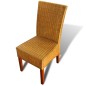 vidaXL Esszimmerstühle 6 Stk. Natur Rattan Braun vidaXL Esszimmerstühle 6 Stk. Natur Rattan Braun