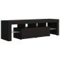 vidaXL TV-Schrank mit LED-Beleuchtung Schwarz 140x36,5x40 cm vidaXL TV-Schrank mit LED-Beleuchtung Schwarz 140x36,5x40 cm
