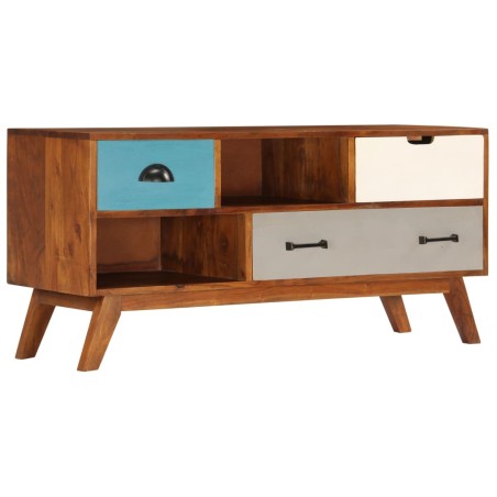 vidaXL TV-Schrank mit 3 Schubladen 110 x 35 x 50 cm Akazienholz Massiv