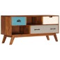 vidaXL TV-Schrank mit 3 Schubladen 110 x 35 x 50 cm Akazienholz Massiv vidaXL TV-Schrank mit 3 Schubladen 110 x 35 x 50 cm Akazienholz Massiv