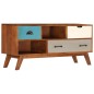 vidaXL TV-Schrank mit 3 Schubladen 110 x 35 x 50 cm Akazienholz Massiv vidaXL TV-Schrank mit 3 Schubladen 110 x 35 x 50 cm Akazienholz Massiv