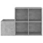 vidaXL Flur-Schuhschrank Betongrau 105x35,5x70 cm Holzwerkstoff vidaXL Flur-Schuhschrank Betongrau 105x35,5x70 cm Holzwerkstoff