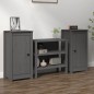 vidaXL Sideboards 2 Stk. Grau 40x35x80 cm Massivholz Kiefer vidaXL Sideboards 2 Stk. Grau 40x35x80 cm Massivholz Kiefer