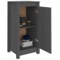vidaXL Sideboards 2 Stk. Grau 40x35x80 cm Massivholz Kiefer vidaXL Sideboards 2 Stk. Grau 40x35x80 cm Massivholz Kiefer
