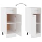 vidaXL Schubunterschrank Hochglanz-Weiß 30x46x81,5 cm Holzwerkstoff