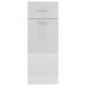 vidaXL Schubunterschrank Hochglanz-Weiß 30x46x81,5 cm Holzwerkstoff
