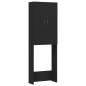 vidaXL Waschmaschinenschrank Schwarz 64x25,5x190 cm vidaXL Waschmaschinenschrank Schwarz 64x25,5x190 cm