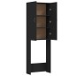 vidaXL Waschmaschinenschrank Schwarz 64x25,5x190 cm vidaXL Waschmaschinenschrank Schwarz 64x25,5x190 cm