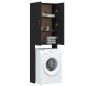 vidaXL Waschmaschinenschrank Schwarz 64x25,5x190 cm vidaXL Waschmaschinenschrank Schwarz 64x25,5x190 cm