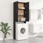 vidaXL Waschmaschinenschrank Schwarz 64x25,5x190 cm vidaXL Waschmaschinenschrank Schwarz 64x25,5x190 cm