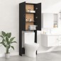 vidaXL Waschmaschinenschrank Schwarz 64x25,5x190 cm vidaXL Waschmaschinenschrank Schwarz 64x25,5x190 cm