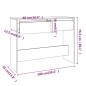 vidaXL Konsolentisch Betongrau 100x35x76,5 cm Holzwerkstoff vidaXL Konsolentisch Betongrau 100x35x76,5 cm Holzwerkstoff