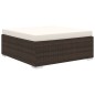 5-tlg. Garten-Lounge-Set mit Auflagen Poly Rattan Braun 5-tlg. Garten-Lounge-Set mit Auflagen Poly Rattan Braun